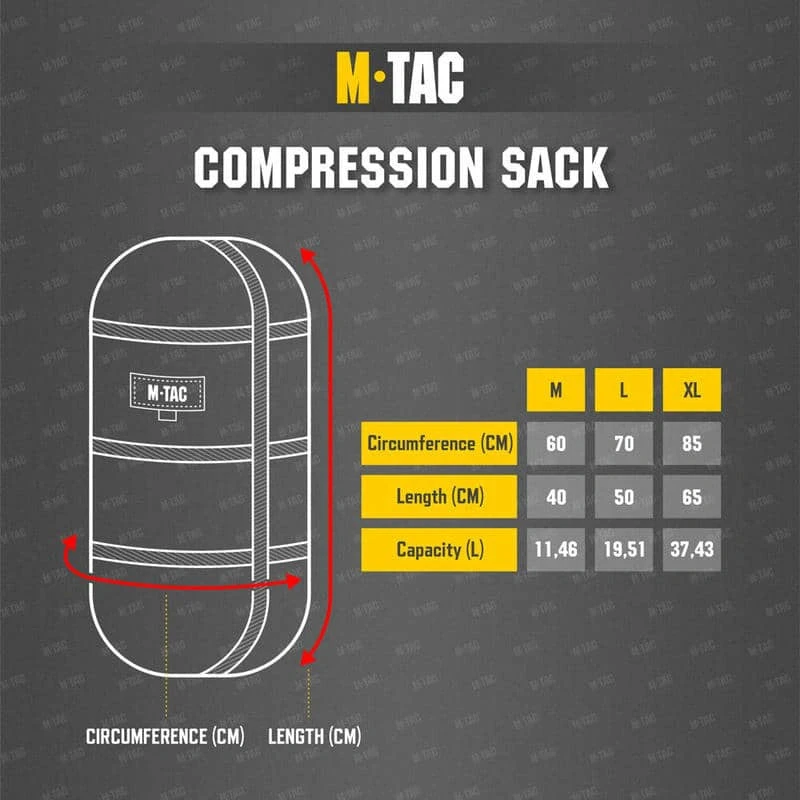 Kompresinis maišas miegmaišiui M-Tac, Žalia