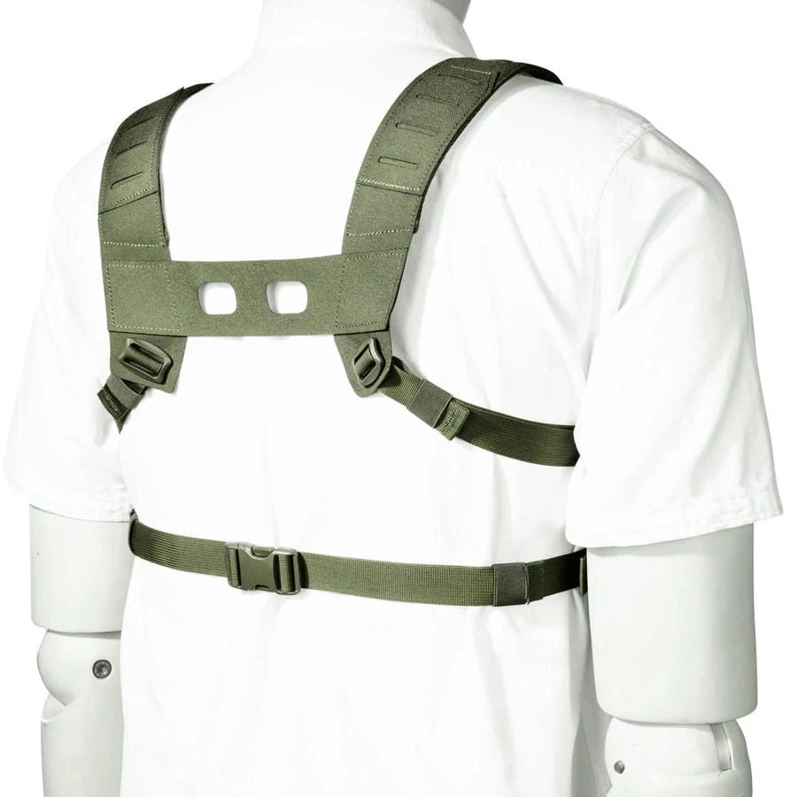 Krūtinės platforma Tasmanian Tiger Small Combi Rig, RAL7013 su IRR