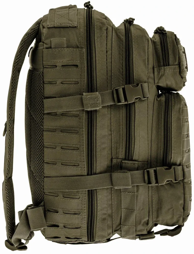 Kuprinė Mil-tec Assault lazerinis Cut SM, coyote, smelio spalvos,20L