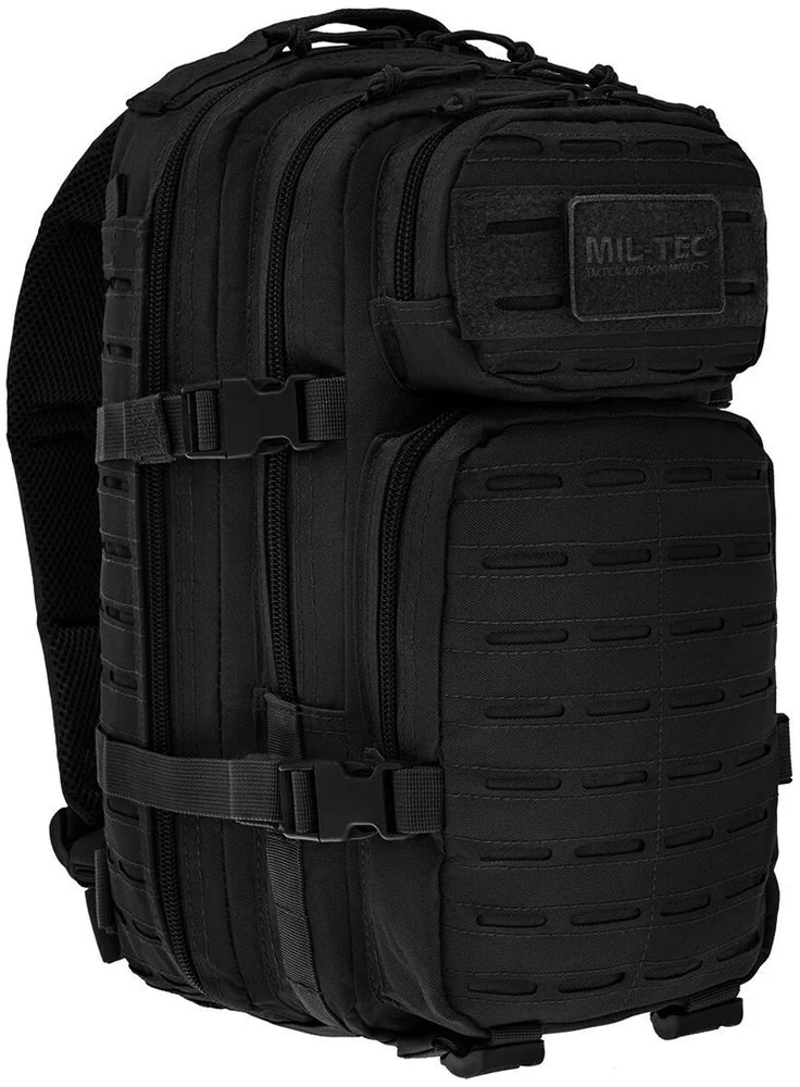 Kuprinė Mil-tec Assault lazerinis Cut SM, juodos spalvos, 20L