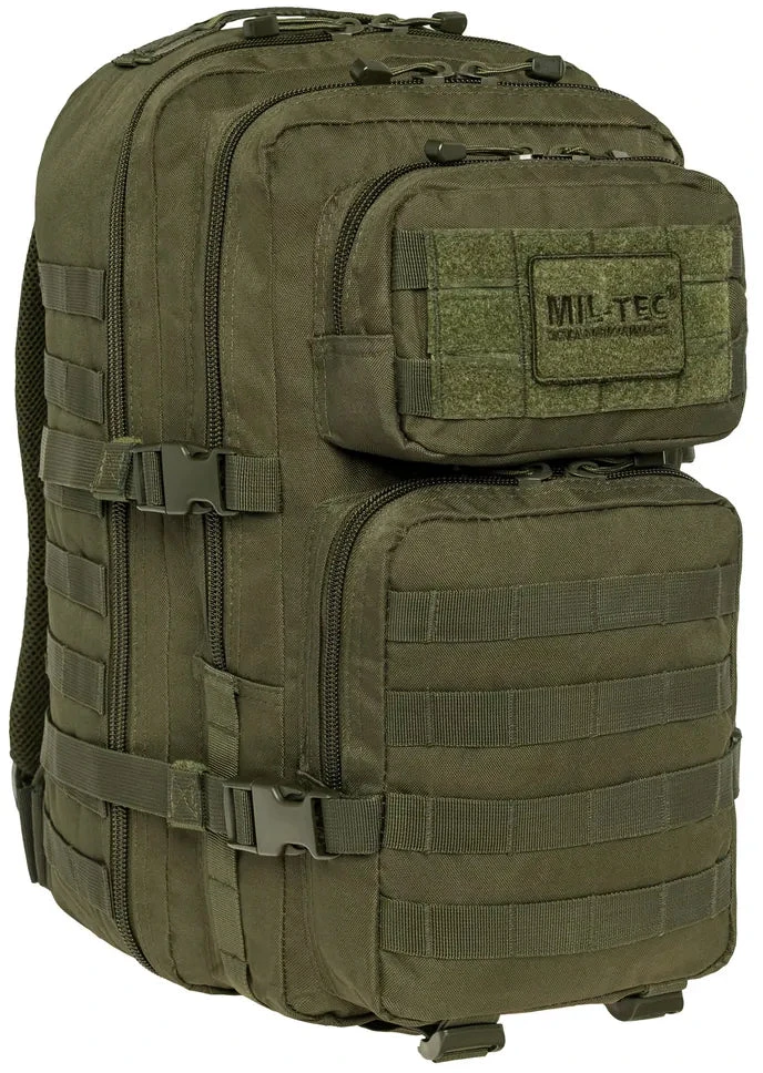 Kuprinė Mil-tec Assault LG, žalios spalvos 36 L