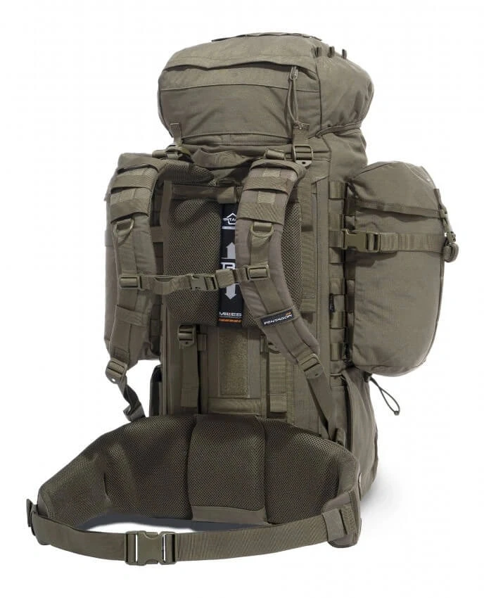 Kuprinė Pentagon Deos, 65l., Juoda