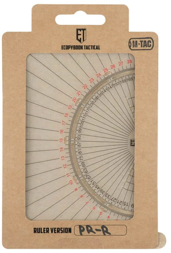 M-Tac Ecopybook Tactical Protractor PR-R Matlankis