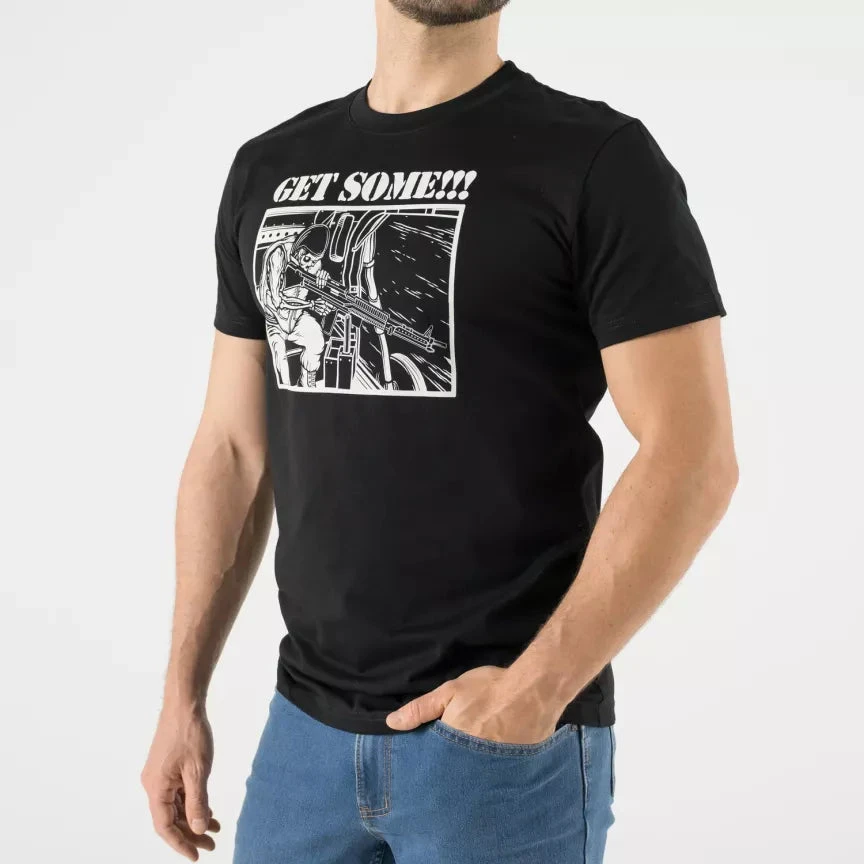Marškinėliai Helikon-Tex Get some!, Juoda