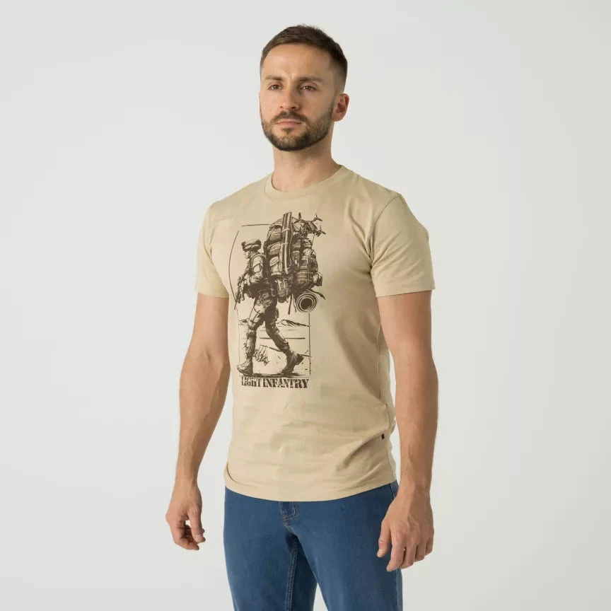 Marškinėliai Helikon-Tex Light infantry, Khaki