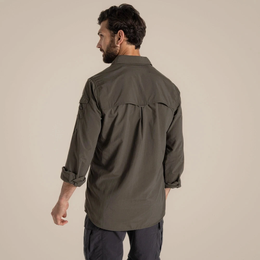 Marškiniai Craghoppers NosiLife Adventure Shirt III, su apsauga nuo uodų, Parchment