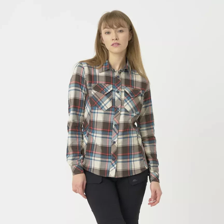Moteriški marškiniai Helikon-Tex Marigold, Moss Žalias Checkered