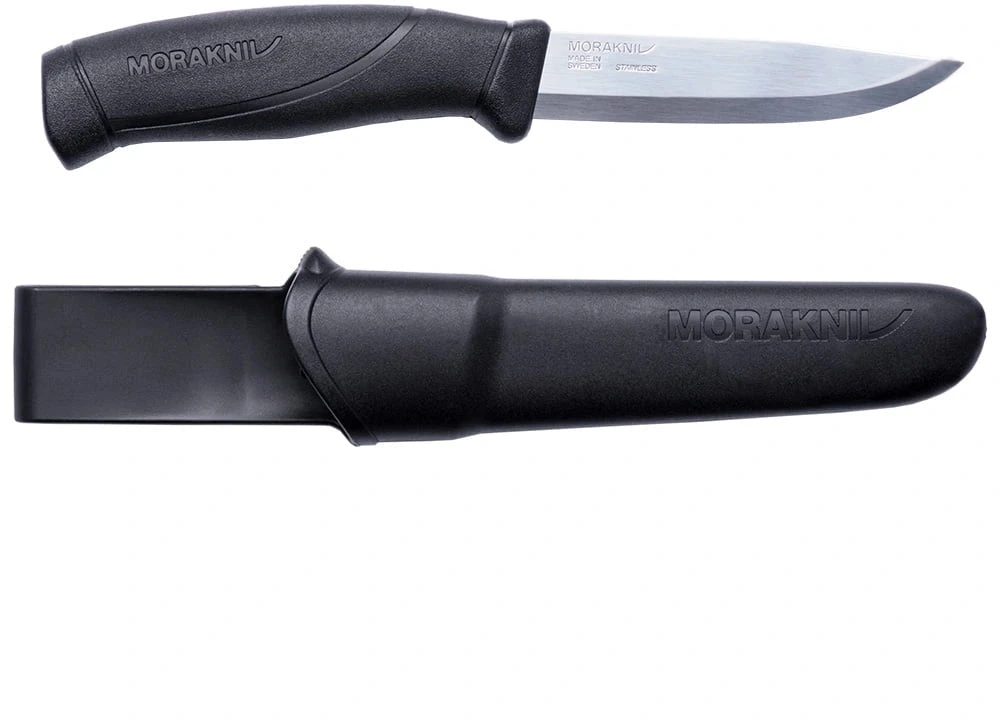 Morakniv® Companion (S) peilis, juodas, nerūdijantis plienas