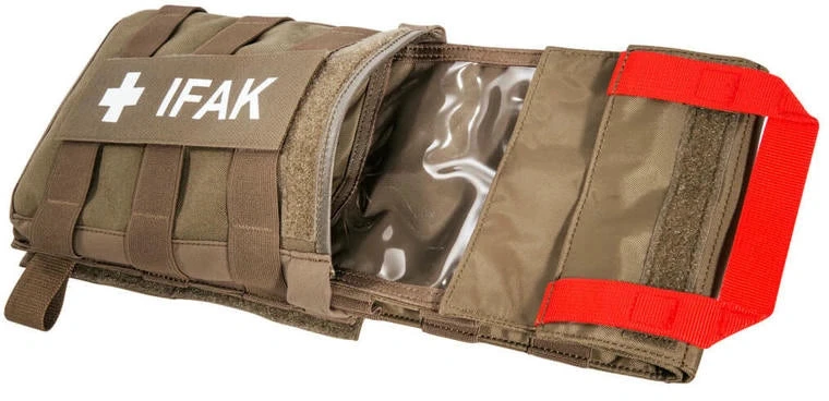 Pirmosios pagalbos dėklas Tasmanian Tiger Velcro L, Olive Žalias