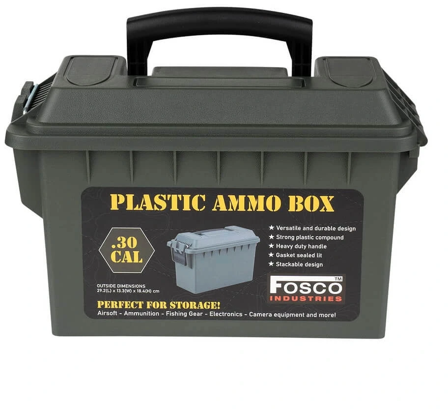 Plastikinė amunicijos dėžė Fosco .30 Cal, Žalia