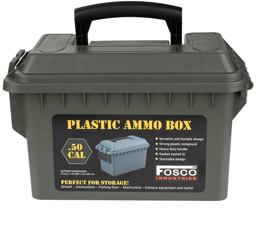 Plastikinė amunicijos dėžė Fosco .50 Cal, Oranžinė