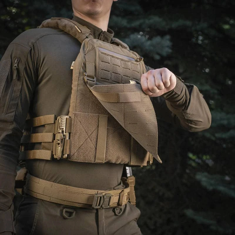 Priekinė platforma M-Tac Cuirass QRS XL šarvinei liemenei, Ranger Žalias