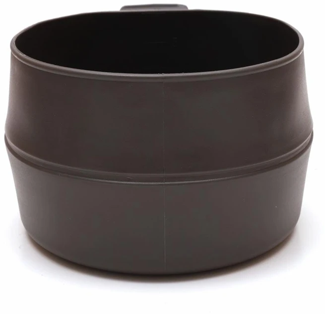 Mil-Tec Juodas FOLD-A-CUP® SULANKIAMAS TAURĖLIS 600 ML