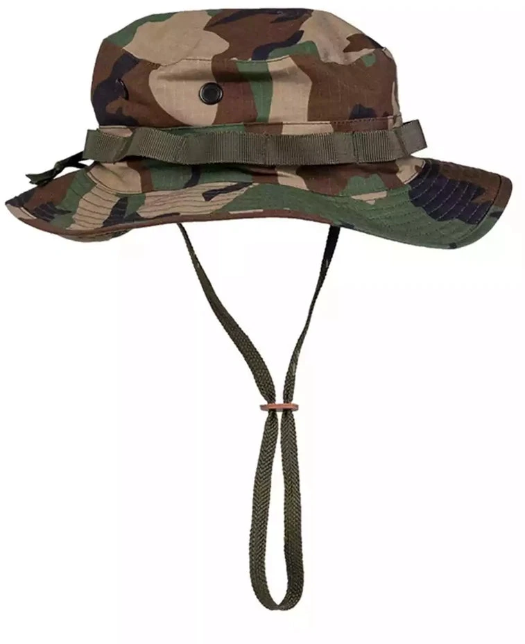 Kepurė Mil-Tec Us Woodland Gi Boonie Hat ′One Size′ Woodland marginimo skrybėlė/panama