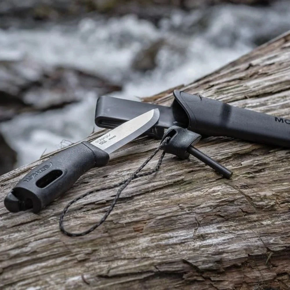 Morakniv Stovyklavimo peilis su ugnies skeltuvu Companion spark (S), 104mm, juodas