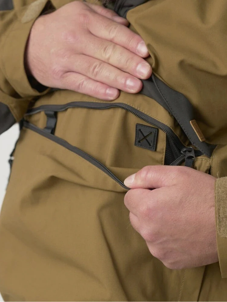 Striukė Helikon-Tex Woodsman Anorak®, Earth Brown / Juoda