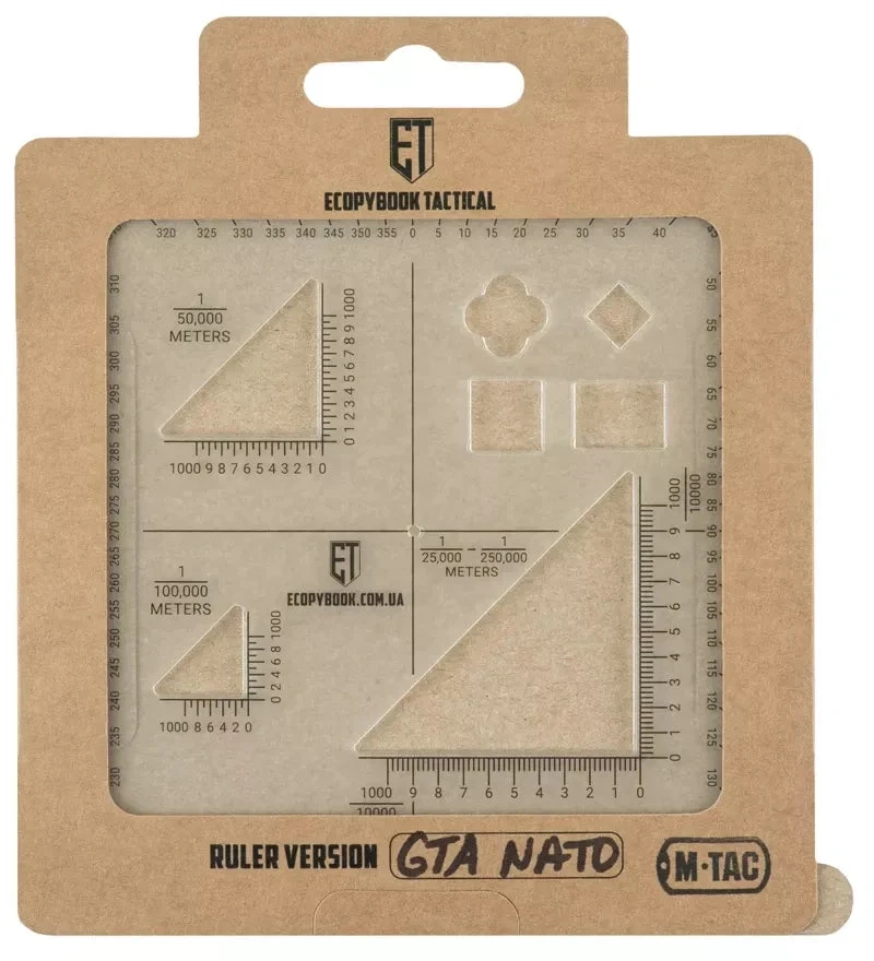 M-Tac Tactical ruler GTA NATO Taktinė liniuotė