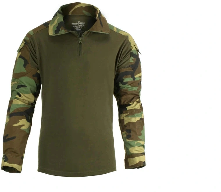 Taktiniai marškiniai Invader Gear Combat Shirt, Woodland
