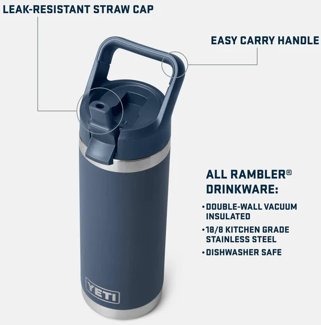 Termo gertuvė YETI RAMBLER® Straw Bottle