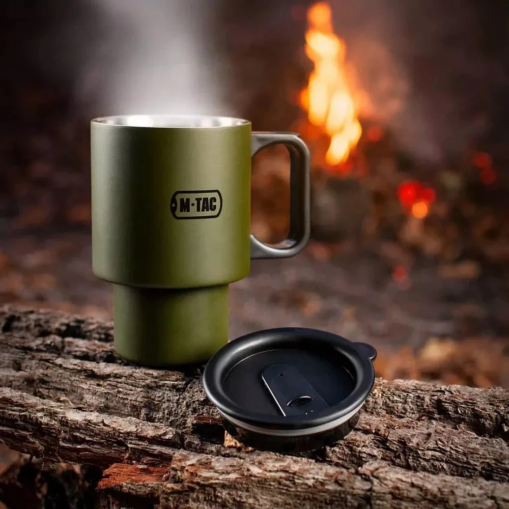 M-Tac Insulated Mug with a Lid 450 ml Termo puodelis su dangteliu