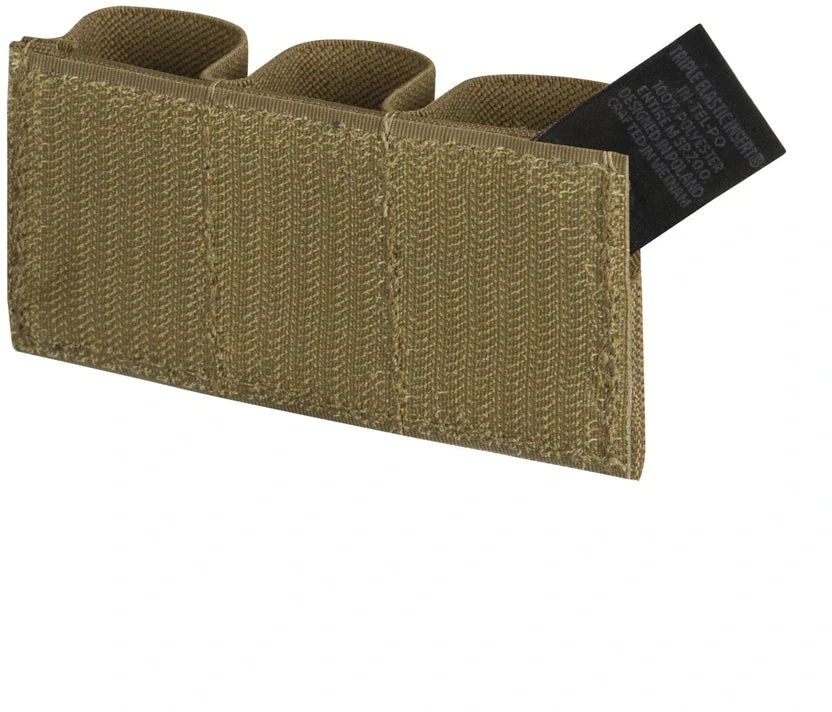 Trigubas elastingas įdėklas pistoleto dėtuvėms Helikon-Tex, Coyote