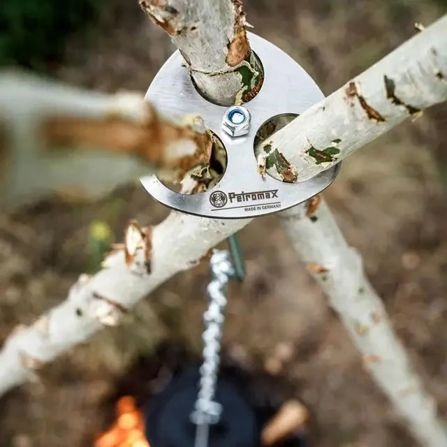 Trikojo laužo tvirtinimo žiedas ir kabliai Petromax