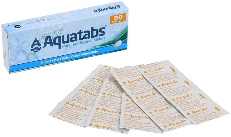 Vandens valymo tabletės Aquatabs 5x10vnt.