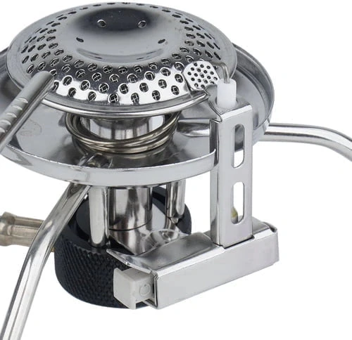Turistinis dujinis degiklis su vamzdeliu Mil Tec H9cm/280g/3500W nerūd. plieno/alium.