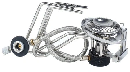 Turistinis dujinis degiklis su vamzdeliu Mil Tec H9cm/280g/3500W nerūd. plieno/alium.