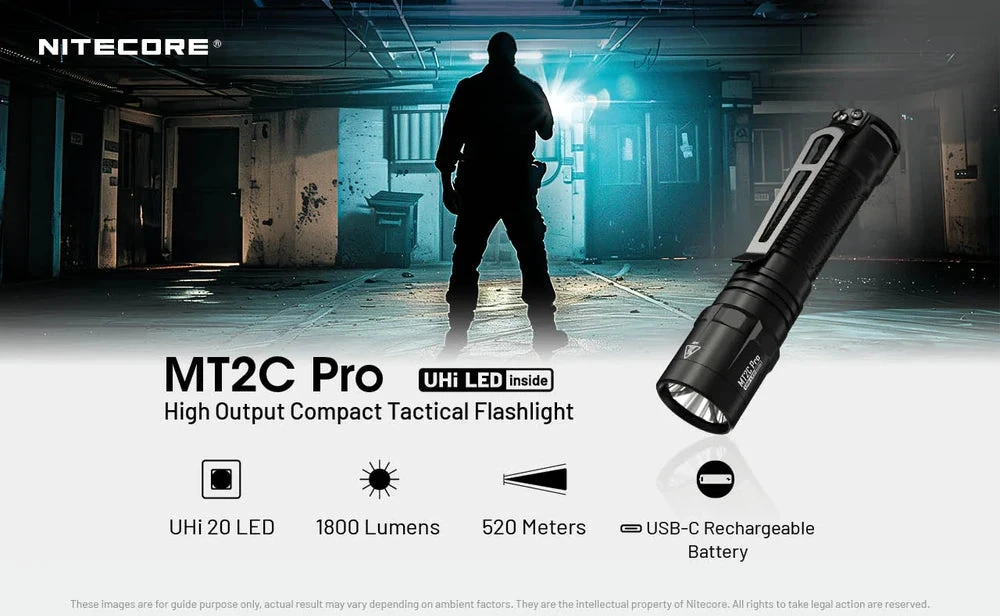 Nitecore žibintuvėlis MT2C Pro, 1800lm (MT2CPRO)