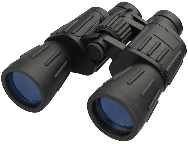 Žiūronai Mil-Tec 7x50, guminė danga, juodi
