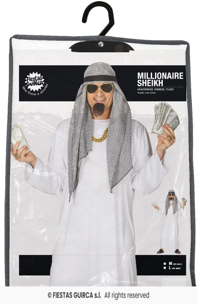 Arabų šeicho kostiumas suaugusiems