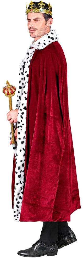Widmann Bordo spalvos karališkasis apsiaustas suaugusiems, 140 cm