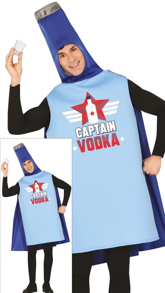 Butelio kostiumas suaugusiems Captain vodka