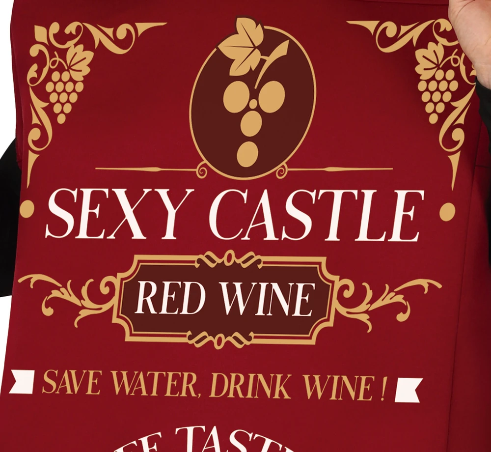 Butelio kostiumas suaugusiems Raudona wine