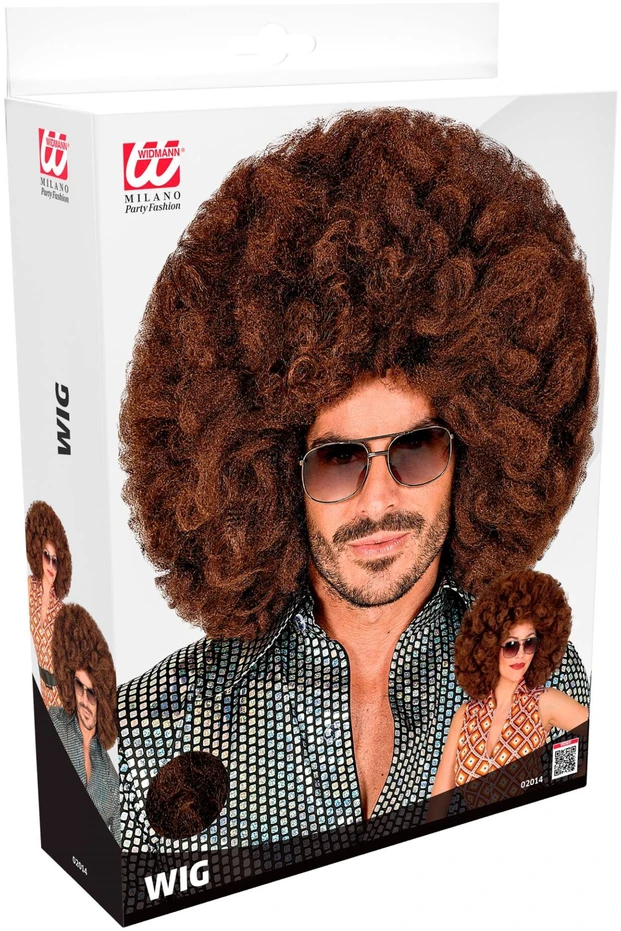 Didelis rudas afro perukas