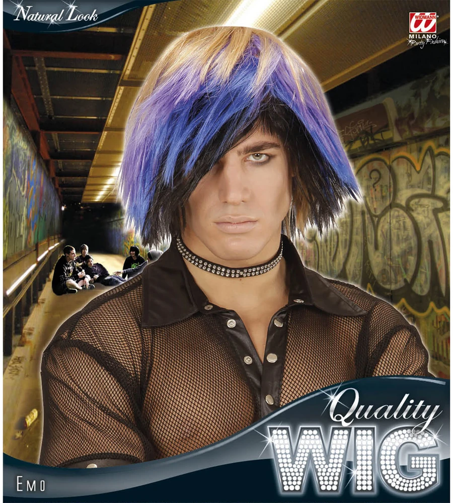 Emo perukas vyrams