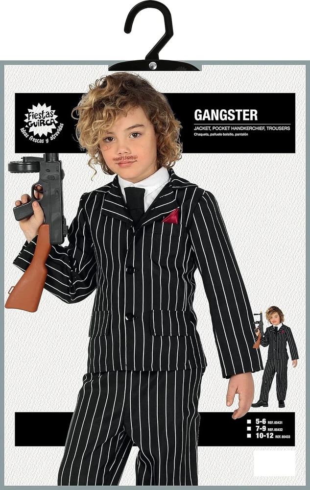 Gangsterio kostiumas vaikams