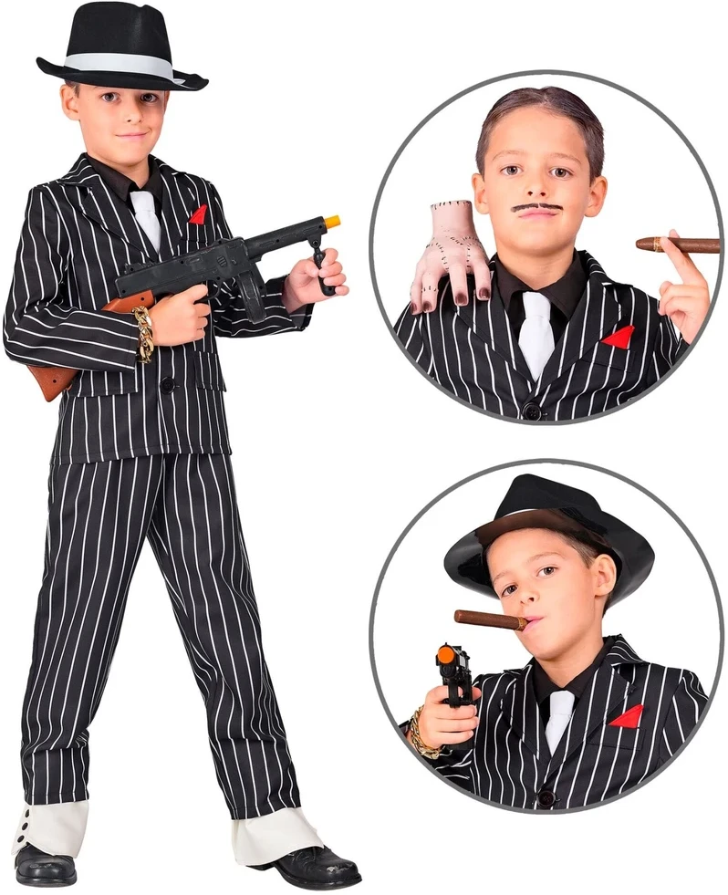 Gangsterio kostiumas vaikams