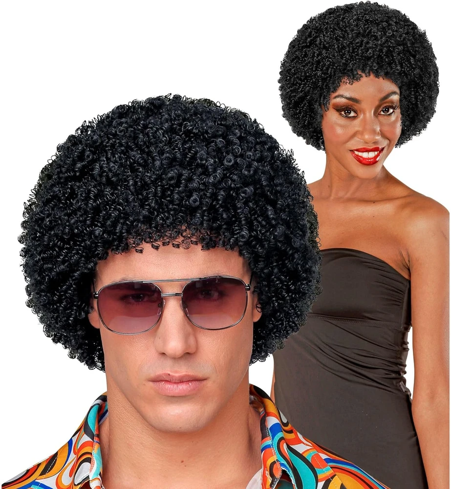 Widmann Juodas „Afro“ stiliaus perukas