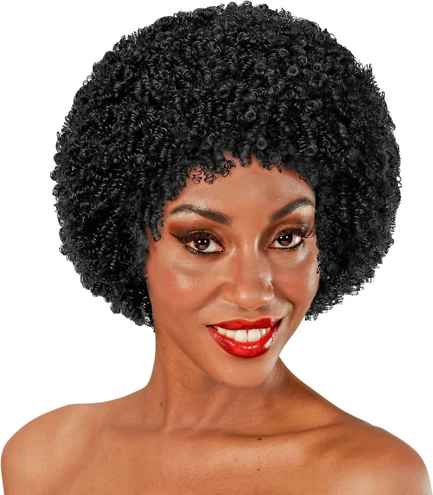 Widmann Juodas „Afro“ stiliaus perukas