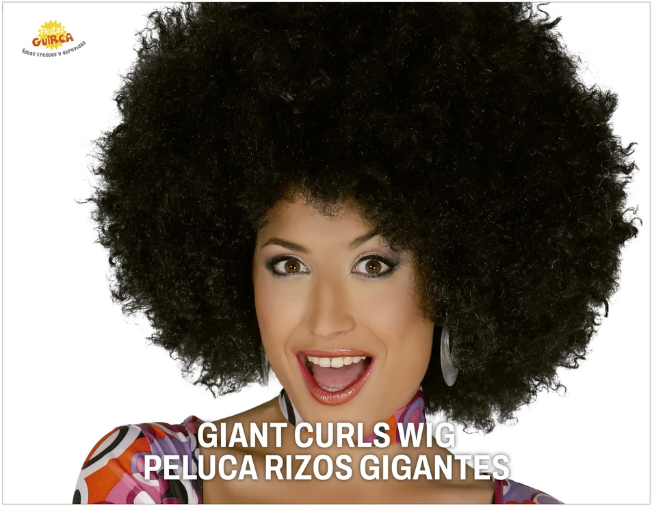 Juodas afro stiliaus perukas moterims