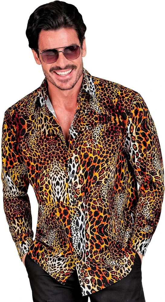 Leopardiniai marškiniai vyrams