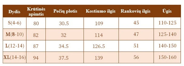 Meškos kostiumas vaikams