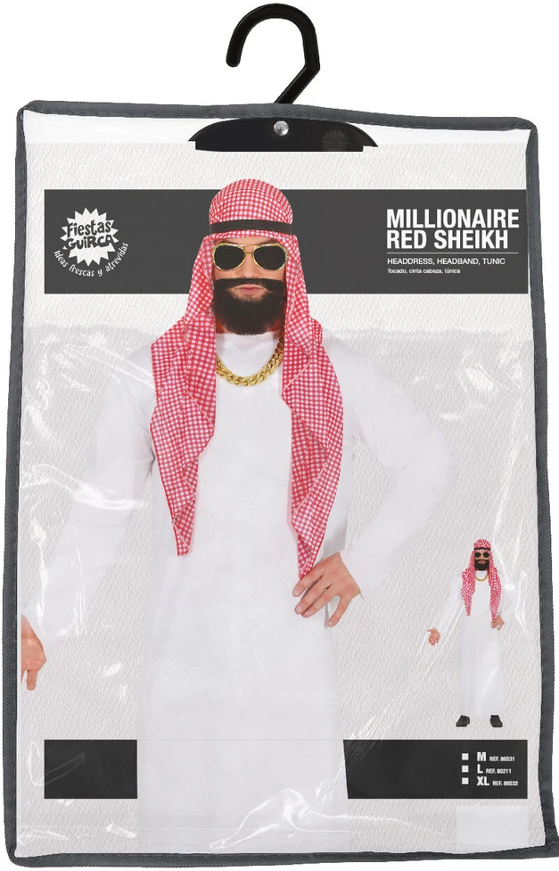 Milijonieriaus šeicho kostiumas vyrams