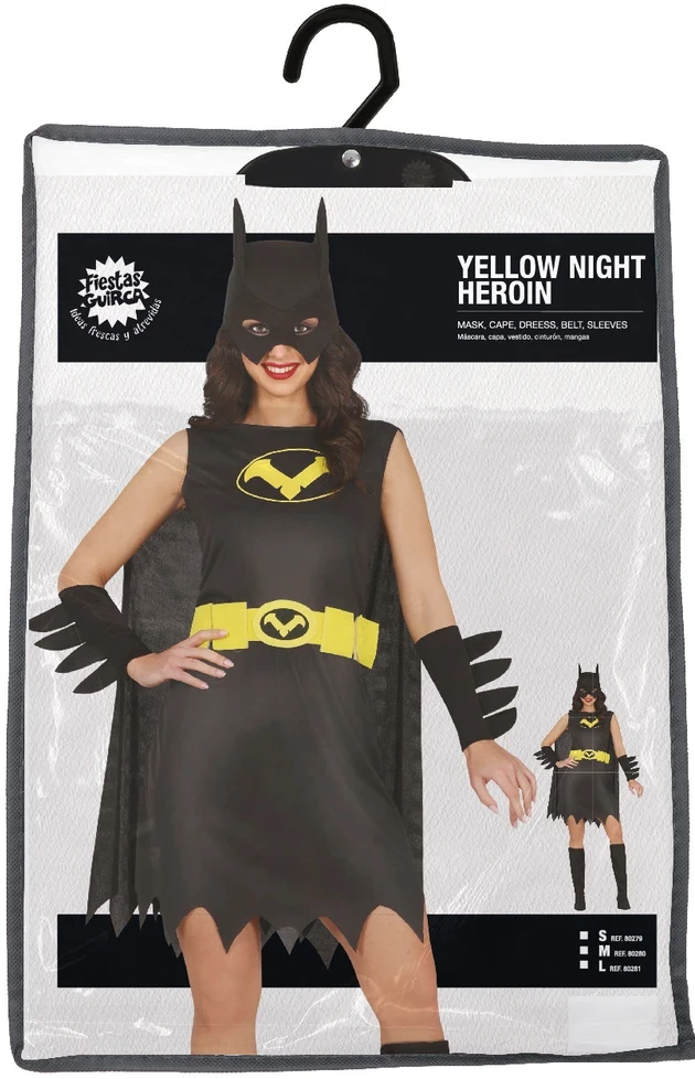 Nakties superherojės kostiumas moterims