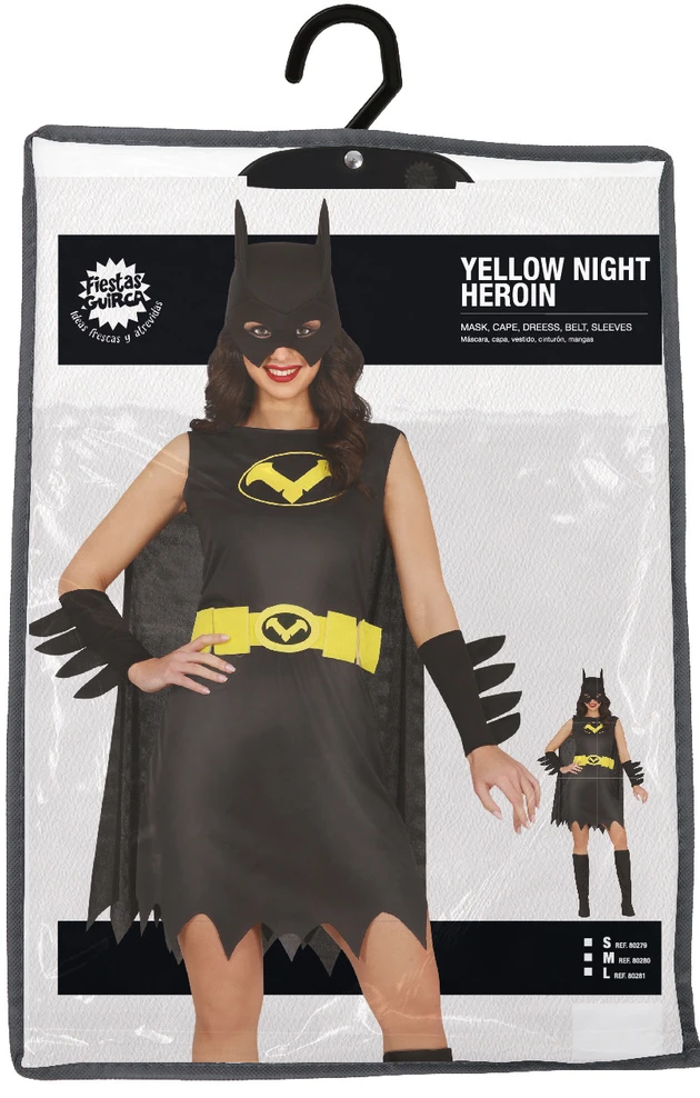 Nakties superherojės kostiumas moterims