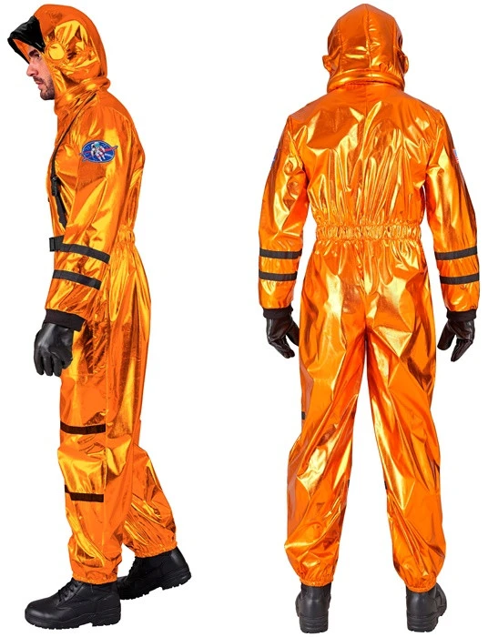 Oranžinis astronauto kostiumas vyrams