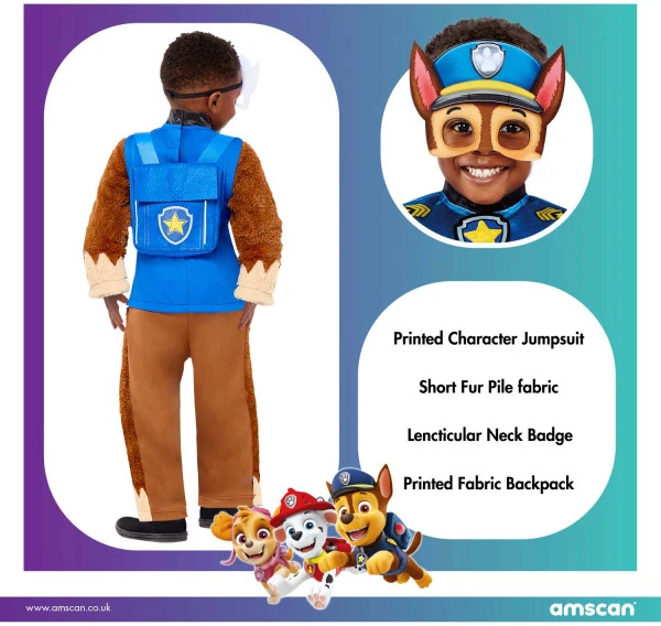 Paw Patrol Chase kostiumas vaikams