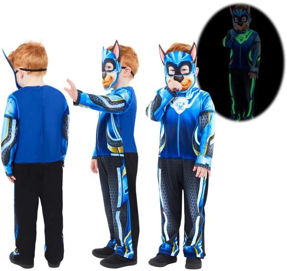 Paw Patrol Chase kostiumas vaikams (šviečiantis tamsoje)